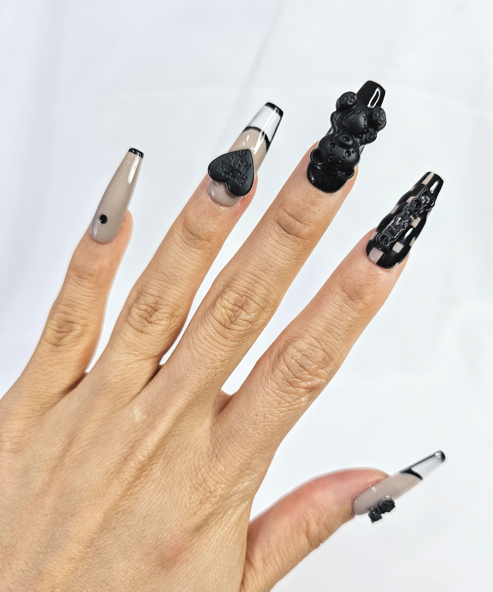 Handmade 3D Press on nails