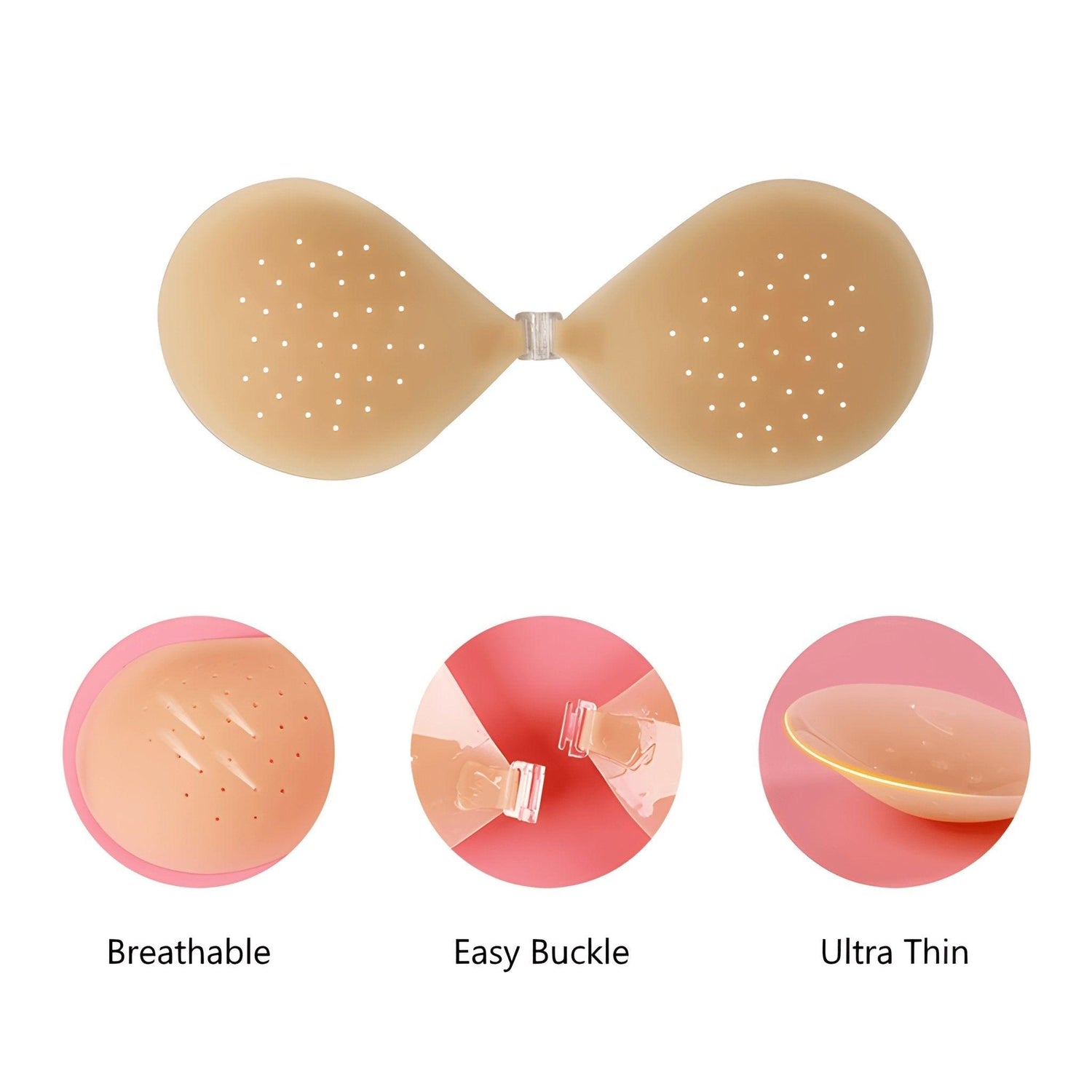 Silicone Sticky Bra Ultra Thin Invisible Self Adhesive Nipple